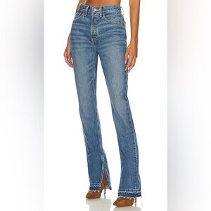 Re/done Redone 70s High Rise Skinny Boot Jeans 28 Atomic